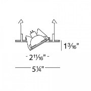 Foto para 4" 12v Signature White Gu5.3 MR16 Directional Low Voltage Adjustable Airtight Recessed Spot Trim