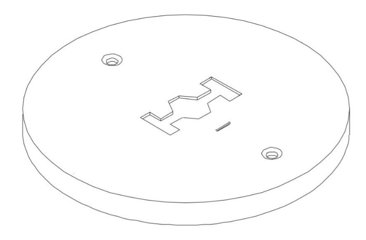 Foto para Line Voltage Round Black Monopoint Canopy