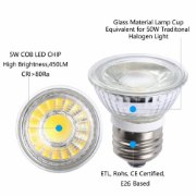 Picture of 5w ≅50w 350lm 30K E26 PAR16/HR16 ∠36° Aluminum & Glass WW LED Lamp