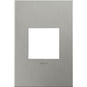 Foto para adorne Cast Metals Brushed Stainless Steel 1-Gang 2-Module Wall Plate