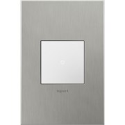 Foto para adorne Cast Metals Brushed Stainless Steel 1-Gang 2-Module Wall Plate