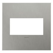 Foto para adorne Cast Metals Brushed Stainless Steel 2-Gang Wall Plate