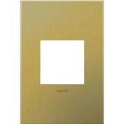 Foto para adorne Cast Metals Brushed Brass 1-Gang 2-Module Wall Plate