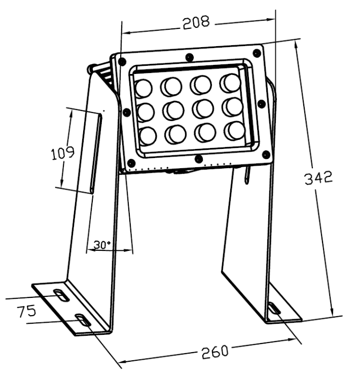 Foto para 13w Green Hallmark Lighting Porte Cochere 12-Light ∠15° 90-265VAC IP65 Outdoor LED Column Downlight