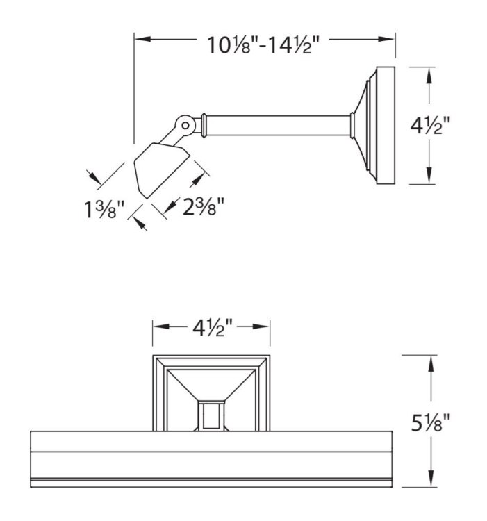 Picture of 16.9w 1186lm 27k 24⅞" Hemmingway Antique Nickel 90cri SW LED Picture Light