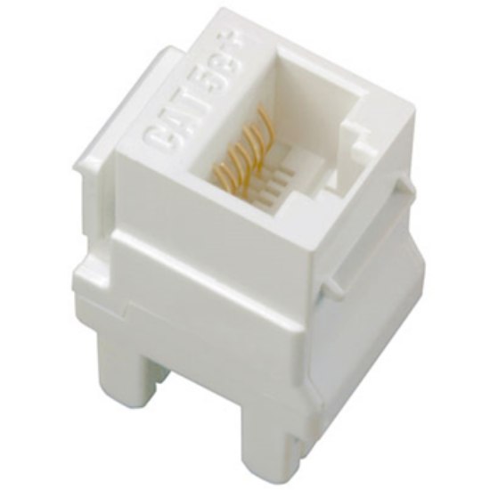 Foto para adorne Keystone White Ethernet Cat5e RJ-45 Data/Phone Jack Insert