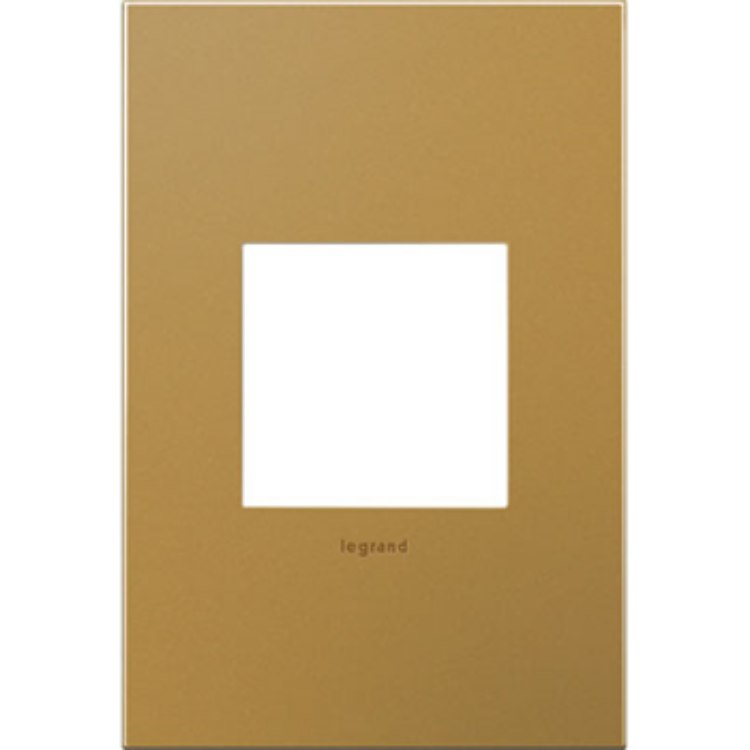 Picture of adorne Cast Metals Satin Bronze 1-Gang 2-Module Wall Plate