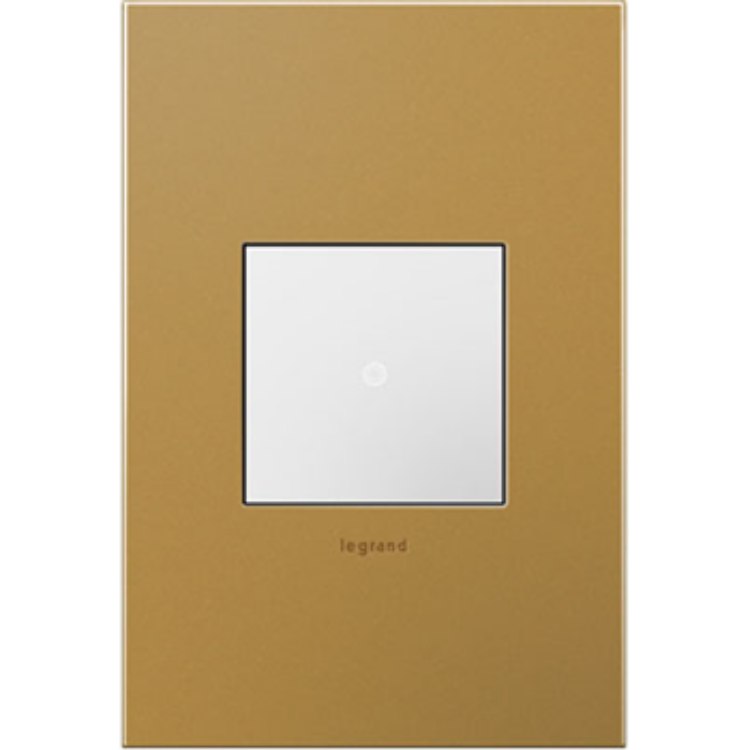 Picture of adorne Cast Metals Satin Bronze 1-Gang 2-Module Wall Plate