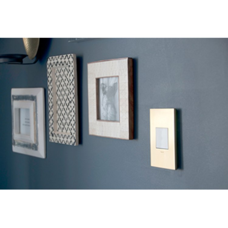 Picture of adorne Cast Metals Satin Bronze 1-Gang 2-Module Wall Plate