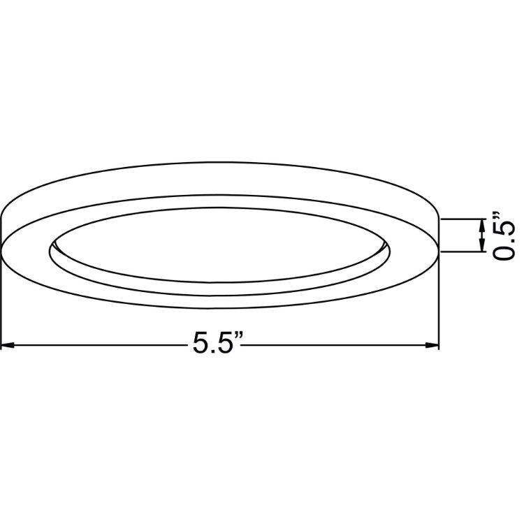 Foto para 12w 800lm 30k 120v 5½" Disc White Acrylic SSL Dedicated LED Damp Location White Dimmable Round WW LED Flush Mount