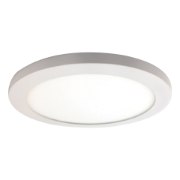 Foto para 12w 800lm 30k 120v 5½" Disc White Acrylic SSL Dedicated LED Damp Location White Dimmable Round WW LED Flush Mount