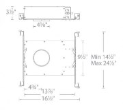 Foto para 15.5w 3.5"120v-277v Aether New Construction IC-Rated Airtight Dimmable Shallow Housing