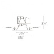 Foto para 3.5" 1135lm 30k  Aether White Adjustable Narrow ∠25° Square Trim WW LED Spot