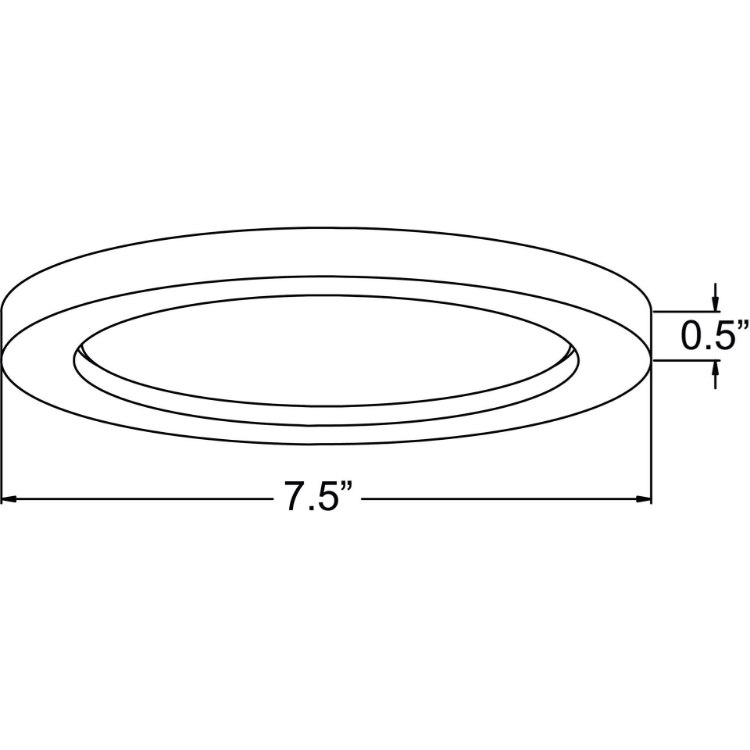 Foto para 15w 1100lm 30k 120v 7½" Disc Brushed Steel Acrylic SSL Dedicated LED Damp Location White Dimmable Round WW LED Flush Mount