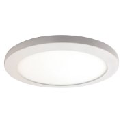 Foto para 15w 1100lm 30k 120v 7½" Disc White Acrylic SSL Dedicated LED Damp Location White Dimmable Round WW LED Flush Mount