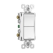 Foto para 15a radiant White 2x Single Pole Combination Switch