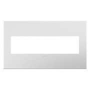 Foto para adorne Plastics Powder White 4-Gang Wall Plate