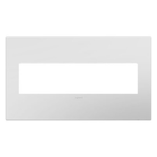 Foto para adorne Plastics Powder White 4-Gang Wall Plate