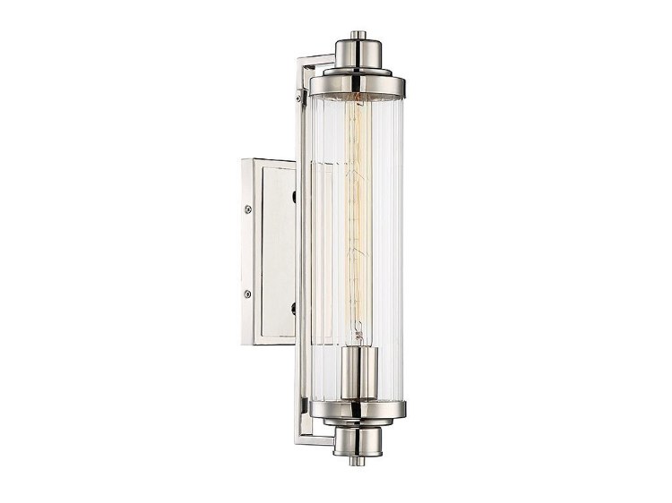 Foto para 60w 5" Pike Polished Nickel 1-Light Wall Sconce