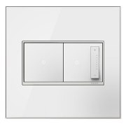 Foto para adorne Real Materials Mirror White 2-Gang Wall Plate