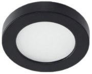 Foto para 5w 200lm 27k 3" 24v Black Undercabinet Dimmable Edge-lit SW LED Button Light