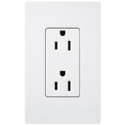 Foto para 20a Claro Snow White Tamper Resistant Power Duplex Receptacle