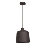 Picture of 60w 800lm 27k Nostalgia E-26 A-19 Replaceable SW LED Dry Location Matte Black Matte Gold 1-Light Pendant 10.5"Ø10" (OA HT 131")