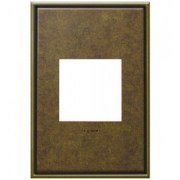 Foto para adorne Cast Metals Aged Brass 1-Gang 2-Module Wall Plate