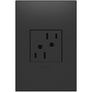 Foto para 15a adorne Graphite 2-Module Tamper Resistant Duplex Outlet