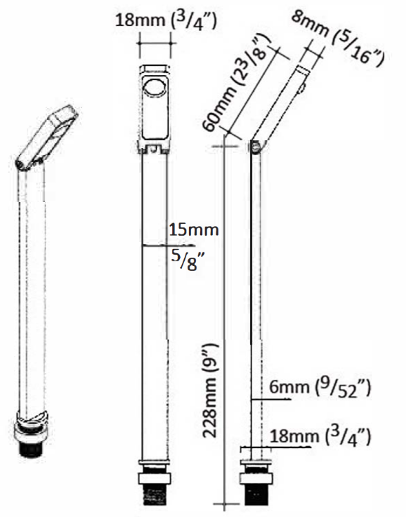 Foto para 8" (19㎝) 4w 12v 27k Black COB-Stem SW LED Light