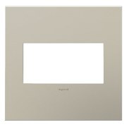 Foto para adorne Cast Metals Satin Nickel 2-Gang Wall Plate