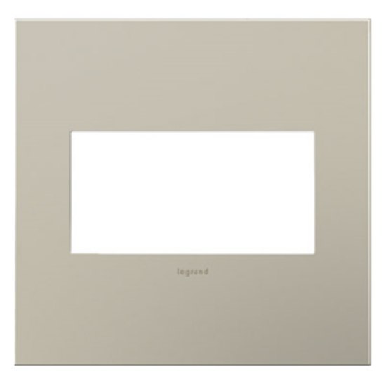 Foto para adorne Cast Metals Satin Nickel 2-Gang Wall Plate