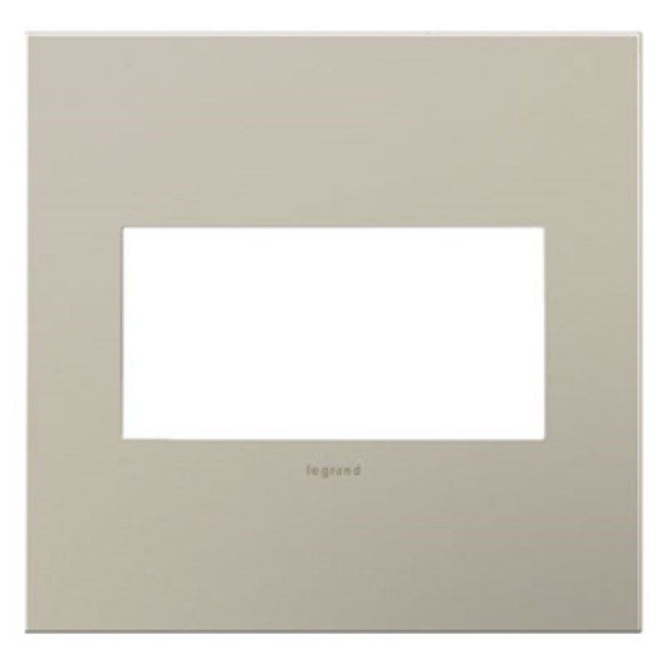 Foto para adorne Cast Metals Satin Nickel 2-Gang Wall Plate