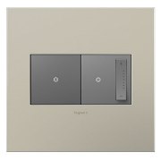 Foto para adorne Cast Metals Satin Nickel 2-Gang Wall Plate