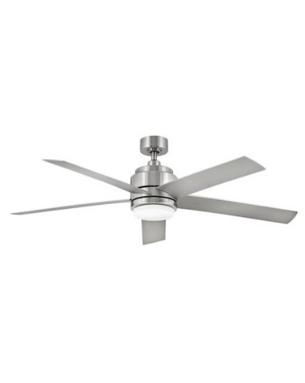 Foto para 62w 54" Tier Brushed Nickel with Silver Blades Ceiling Fan