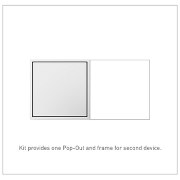 Foto para 15a adorne Pop-Out White on 2-Gang Frame Kit Triplex Outlet