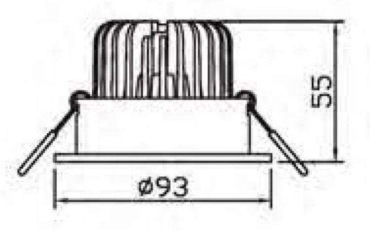 Foto para 10w Square White 30K 21° LED Spotlight