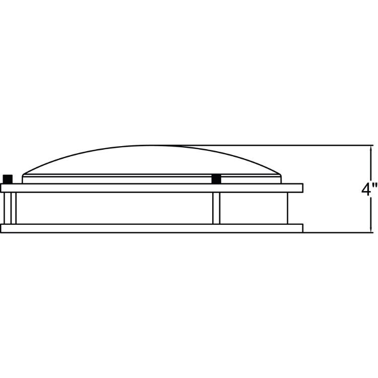Foto para 26w (2 x 13) Solero GU-24 Spiral Fluorescent Damp Location Brushed Steel Acrylic Flush-Mount (OA HT 4)
