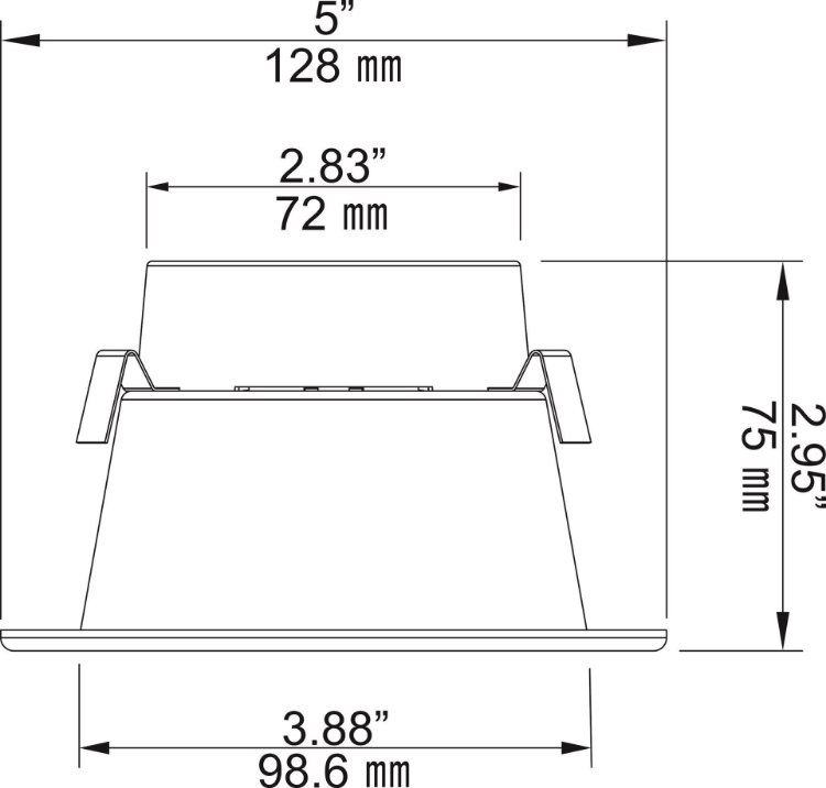 Foto para Foco Bote Integrado 4" LED 12w Redondo Blanco E26 27K Atn 100°