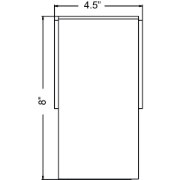 Picture of 8" 15w Bayside Bronze Square Cylinder Marine Grade SSL WW LED Outdoor Wall Sconce