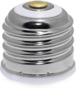 Foto para E-12 (Candela/CA-11) to E-26 Medium Edison Screw White Socket Adapter