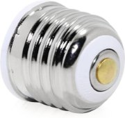 Foto para E-12 (Candela/CA-11) to E-26 Medium Edison Screw White Socket Adapter