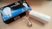 Picture of 15w 119lm 28k Clear E26 A15 Inc. Appliance 4-Pack Light Bulbs