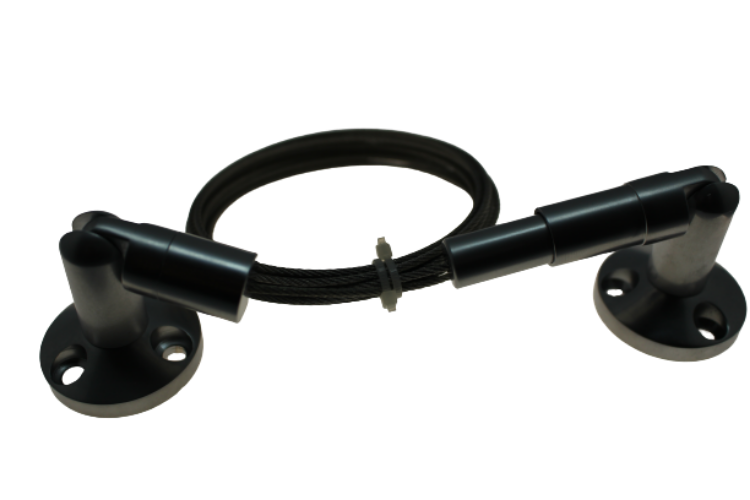 Foto para 10' Black Ceiling-Floor Cable Anchor Set