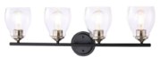 Picture of 30" Winsley Coal And Stained Brass 4-Light E-26 Wall Bath Light