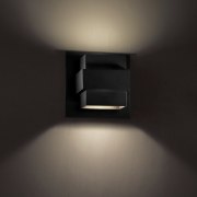 Foto para 9" 20w 546lm Pandora Black Up/Down Dimmable WW LED Outdoor Sconce