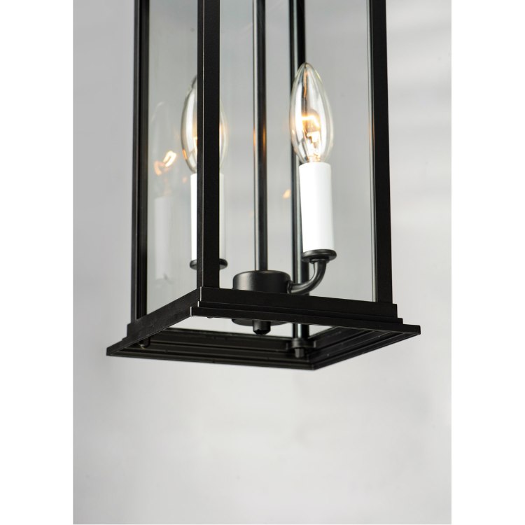 Foto para 20" Vicksburg Black 2-Light E12 Outdoor Wall Mount Lantern