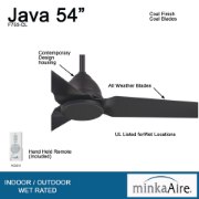 Foto para 54" Java Coal Ceiling Fan