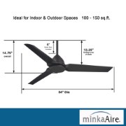 Foto para 54" Java Coal Ceiling Fan