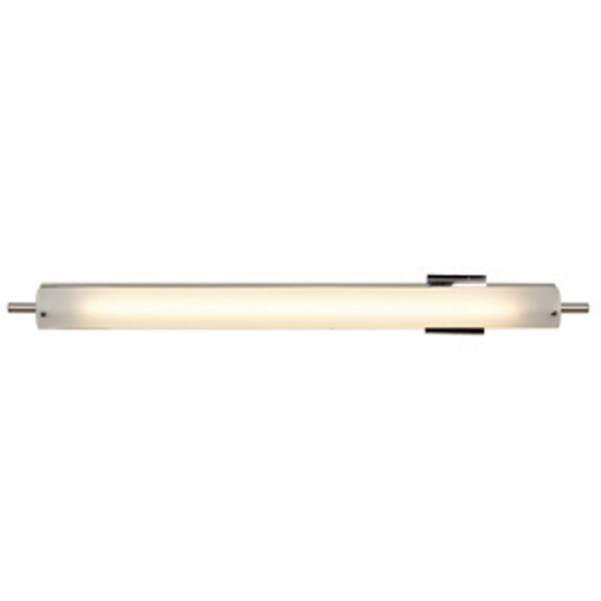 Picture of 40w Vail 30K Module Damp Location Brushed Steel Opal Dimmable WW LED Vanity (CAN 37.5"x3"x1.25"Ø4.4")